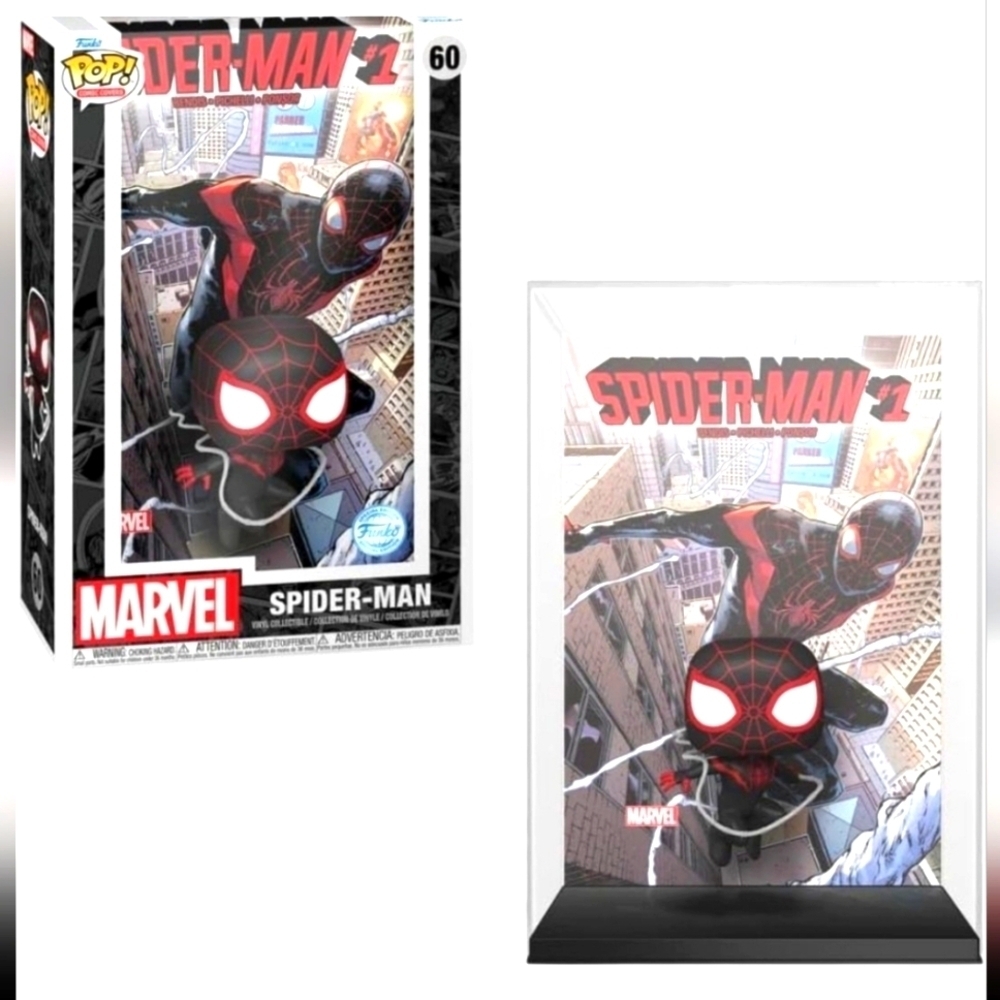 Funko Pop! One Marvel Spider-Man in Black and Red, Myles Morales, New In Box